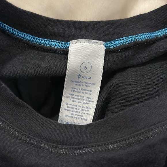 Ivivva by lululemon tank top in black size youth 6 - Picture 4 of 5